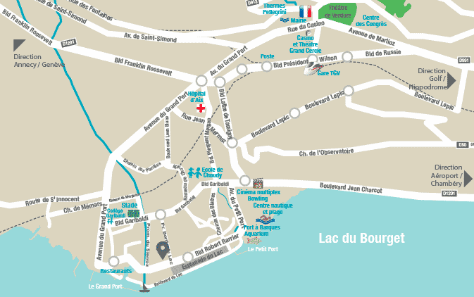 Plan programme immobilier SOEN à Aix-Les-Bains, allée des bords du lac
